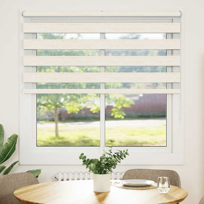 Vidaxl Zebra Roller Blind 140x150 cm Larghezza polvere 135,9 cm Marmerbeige