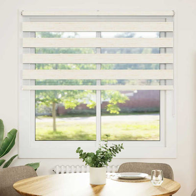 Vidaxl Zebra Roller Blind 150x150 cm Larghezza polvere 145,9 cm Marmerbeige