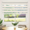 Vidaxl Zebra Roller Blind 155x150 cm Ancho de polvo de 150,9 cm Marmerbeige
