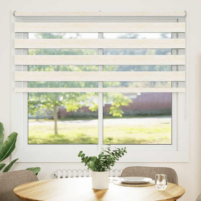 Vidaxl Zebra Roller Blind 165x150 cm Larghezza polvere 160,9 cm Marmerbeige