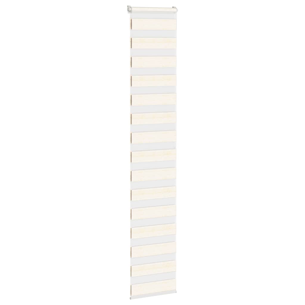 Vidaxl Zebra Roller Blind 45x200 cm Larghezza polvere 40,9 cm Marmerbeige
