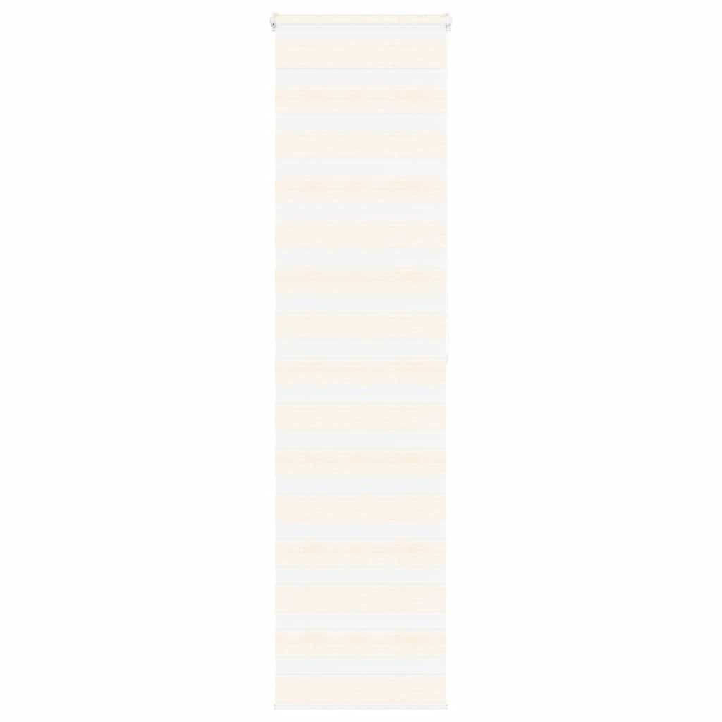 Vidaxl Zebra Roller Blind 55x200 cm Larghezza polvere 50,9 cm Marmerbeige