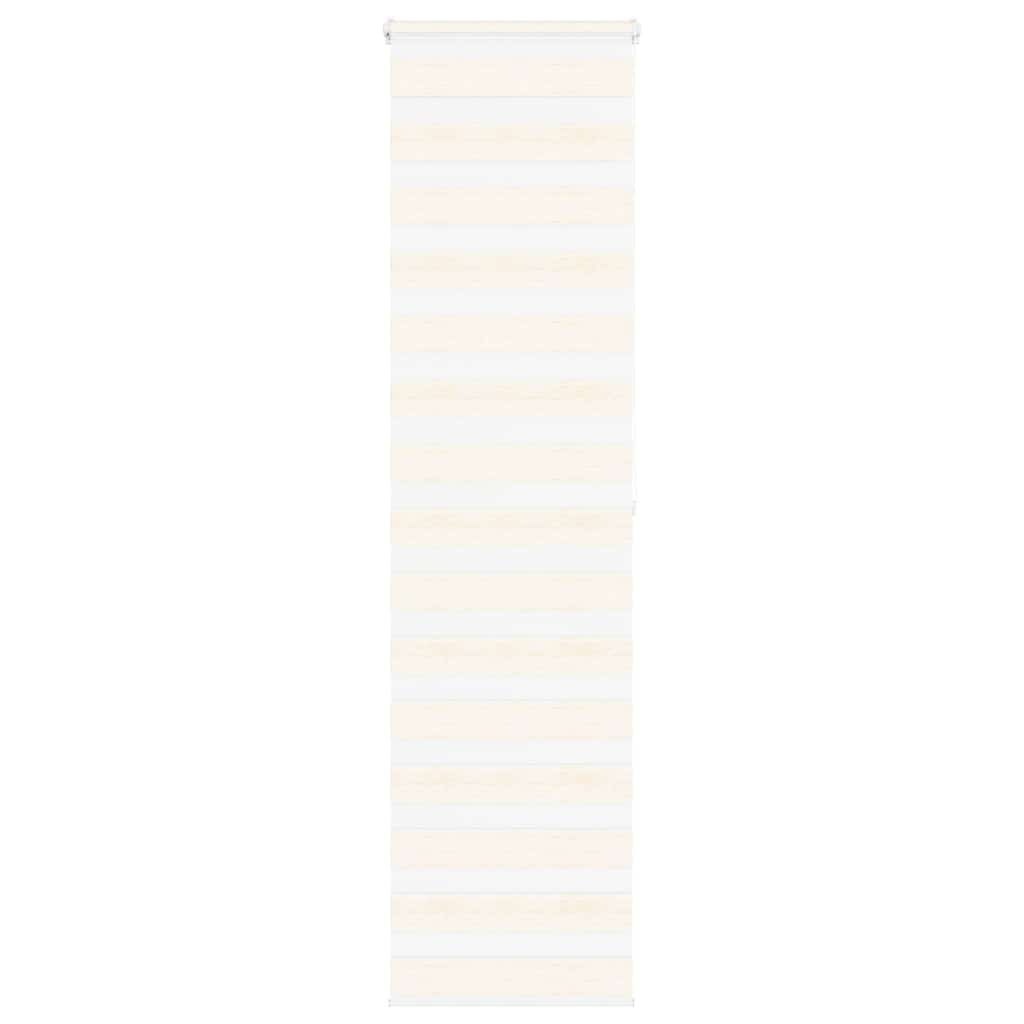 Vidaxl Zebra Roller Blind 60x200 cm de ancho de polvo Beige 55.9 cm
