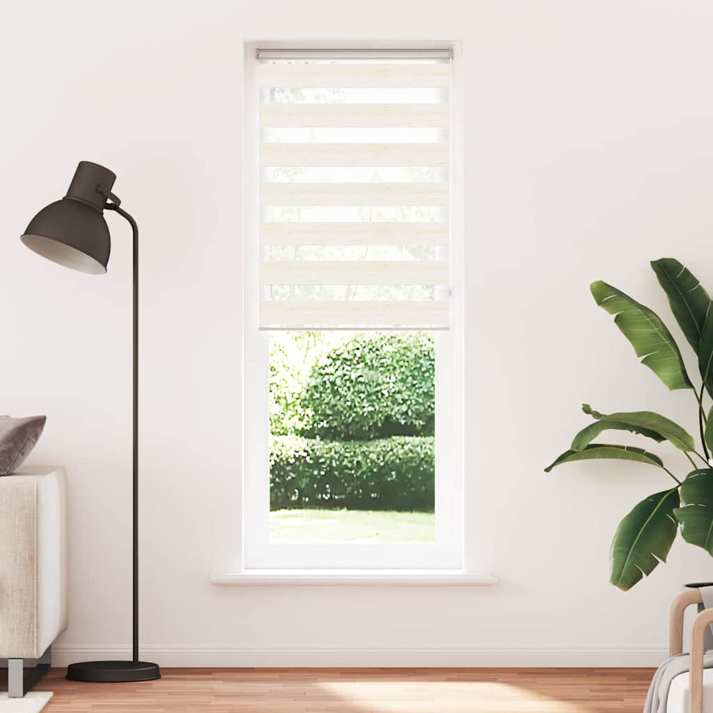 Vidaxl Zebra Roller Blind 70x200 cm Larghezza polvere 65,9 cm Marmerbeige