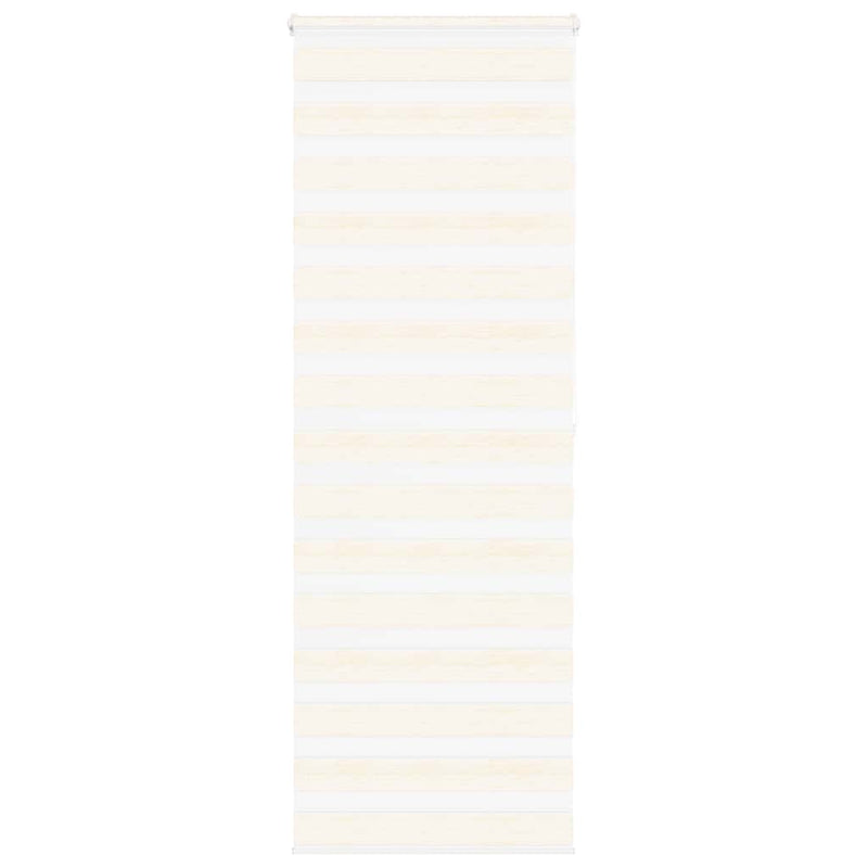 Vidaxl Zebra Roller Blind 85x200 cm Larghezza polvere 80,9 cm Marmerbeige