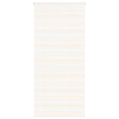 Vidaxl Zebra Roller Blind 95x200 cm Larghezza polvere 90,9 cm Marmerbeige