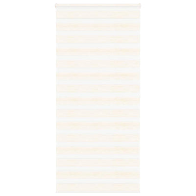 Vidaxl Zebra Roller Blind 115x200 cm Larghezza polvere 110,9 cm Marmerbeige