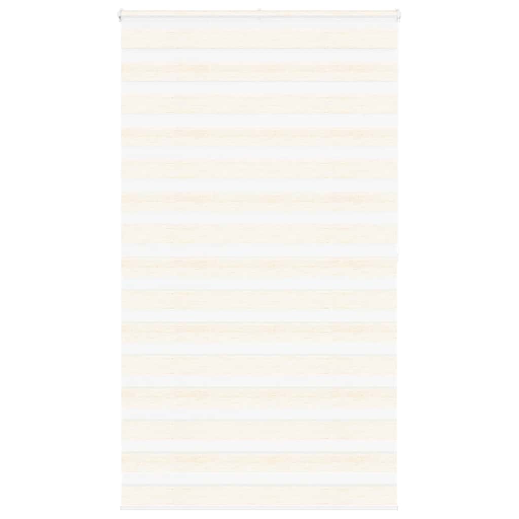 Vidaxl Zebra Roller Blind 120x200 cm ancho de polvo 115.9 cm marmerbeige