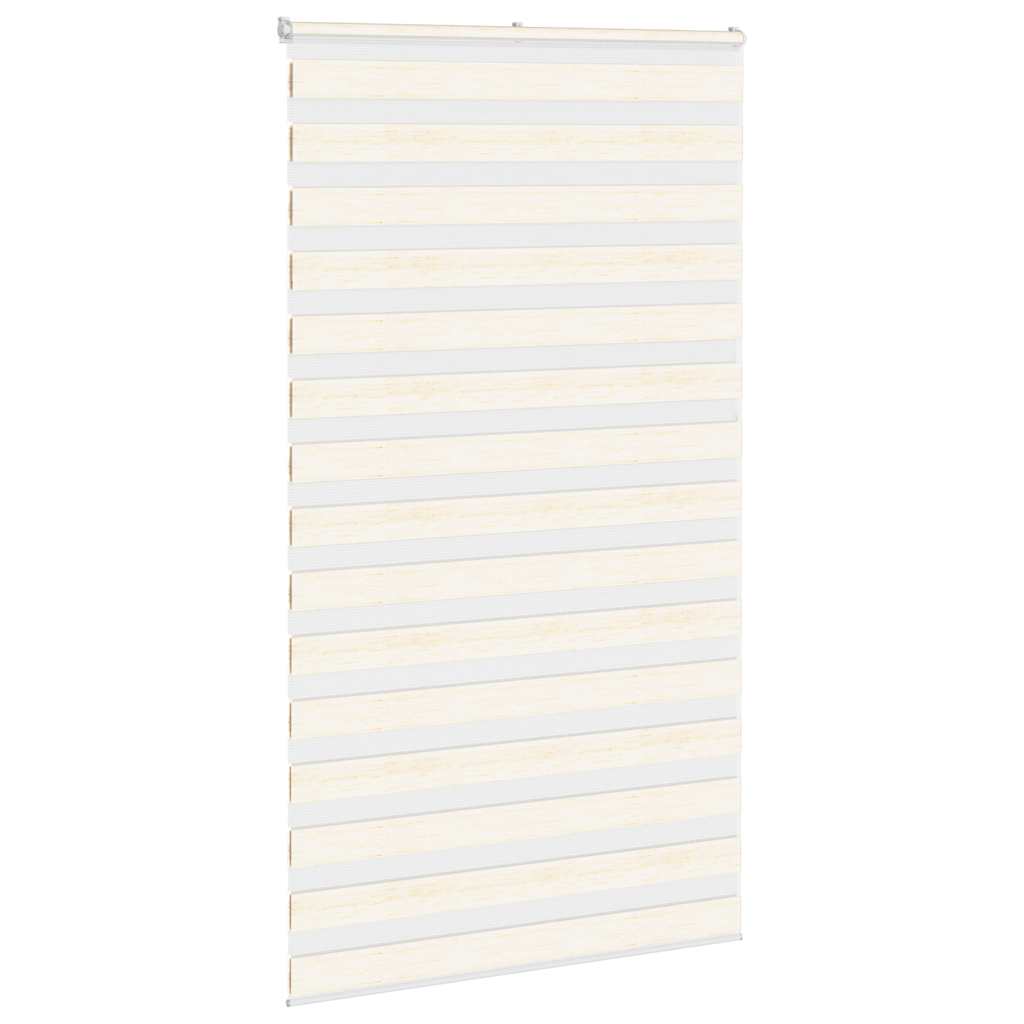 Vidaxl Zebra Roller Blind 125x200 cm Larghezza tessuto 120,9 cm Marmerbeige