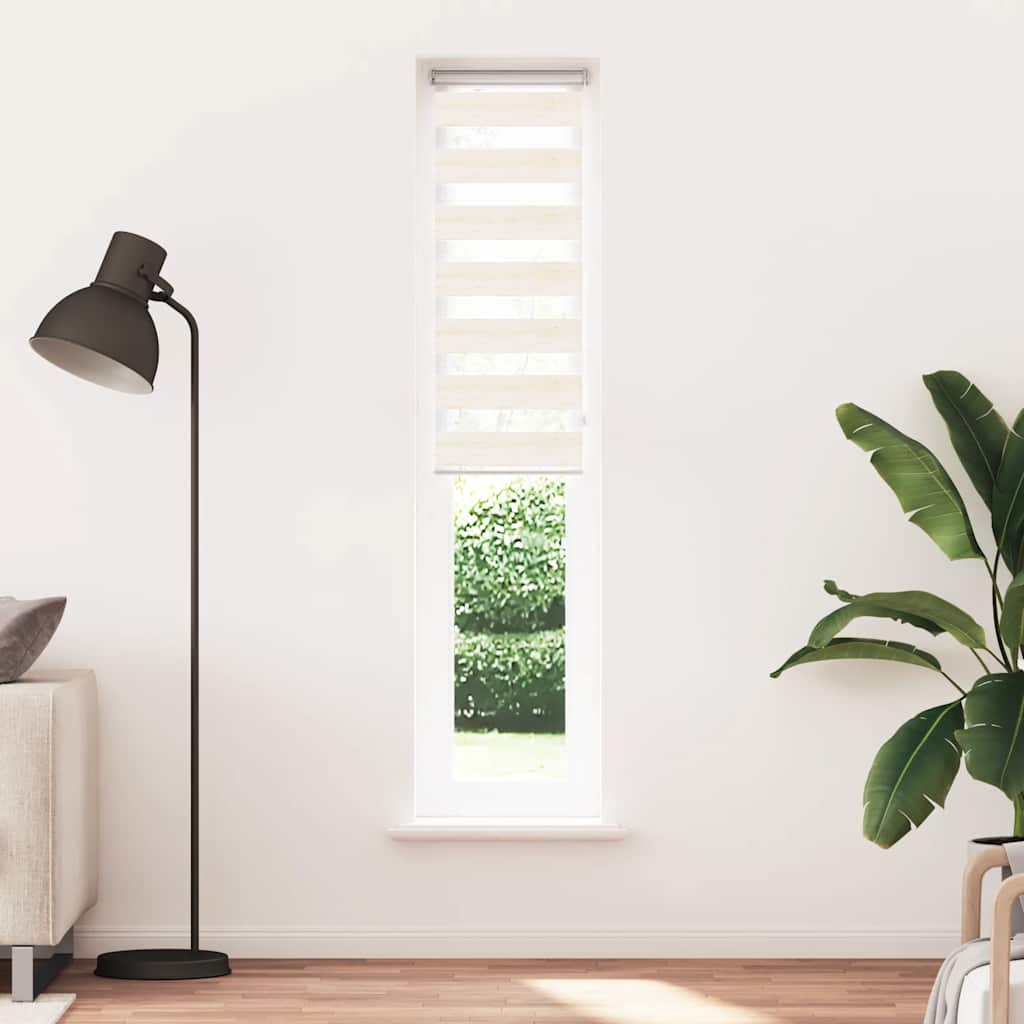 Vidaxl Zebra Roller Blind 50x230 CM Fabric Ancho 45.9 cm Marmerbeige