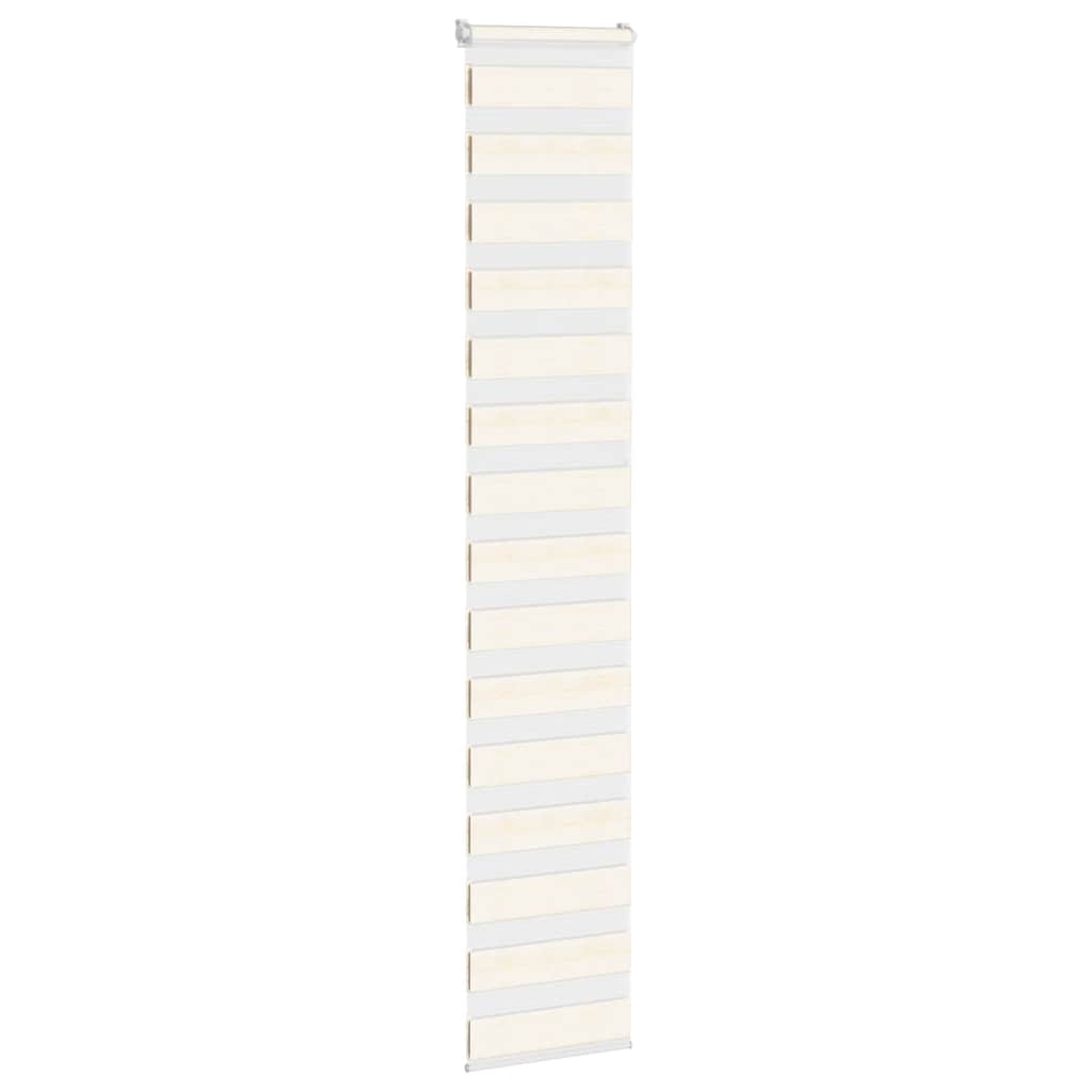 Vidaxl Zebra Roller Blind 50x230 cm Larghezza tessuto 45,9 cm Marmerbeige