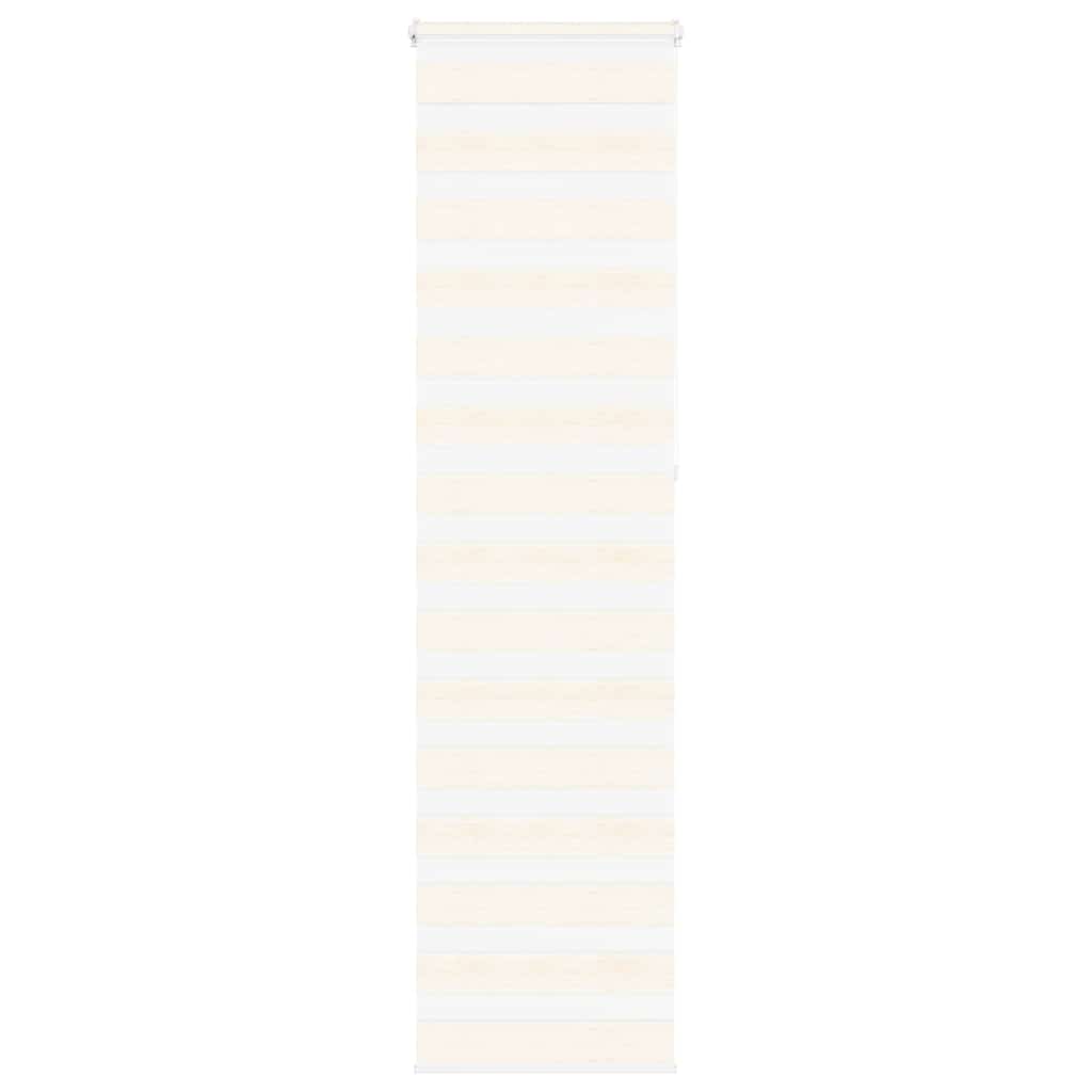 Vidaxl Zebra Roller Blind 55x230 cm Larghezza tessuto 50,9 cm Marmerbeige