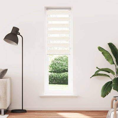 Vidaxl Zebra Roller Blind 55x230 CM Fabric Ancho 50.9 cm Marmerbeige