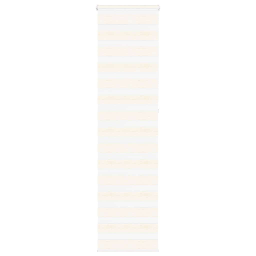 Vidaxl Zebra Roller Blind 60x230 cm Larghezza polvere BEIGE 55,9 cm