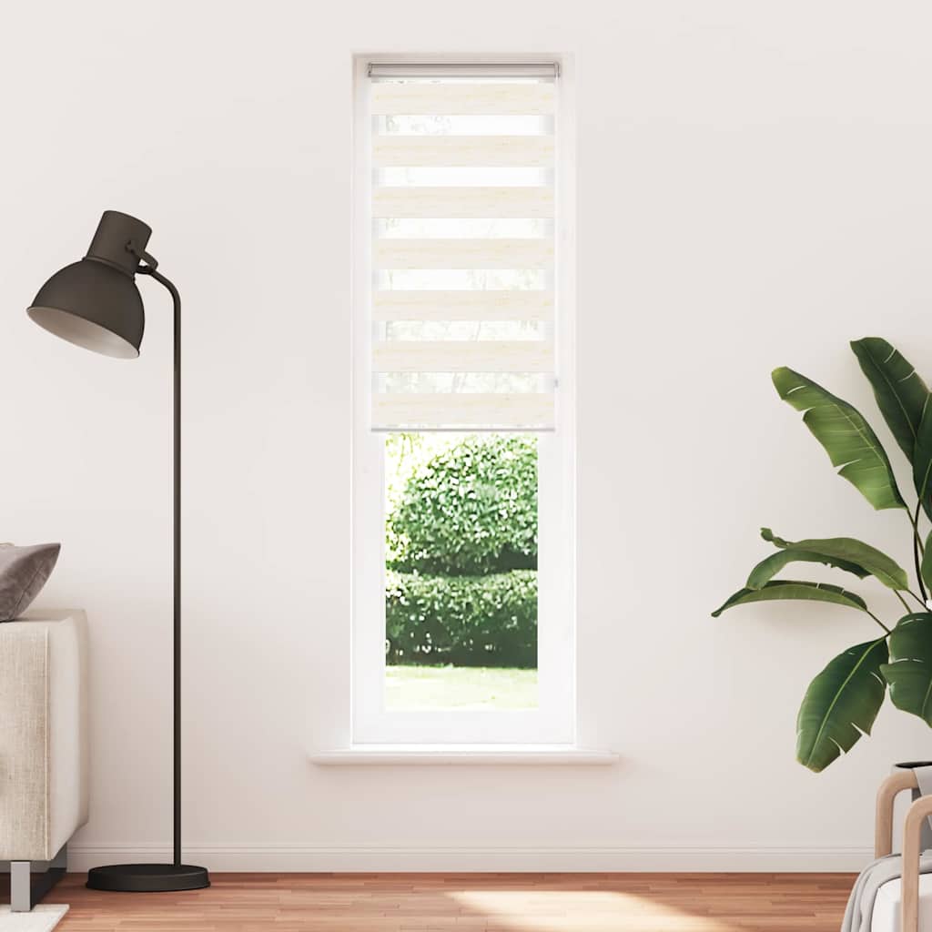 Vidaxl Zebra Roller Blind 65x230 cm Larghezza tessuto 60,9 cm Marmerbeige