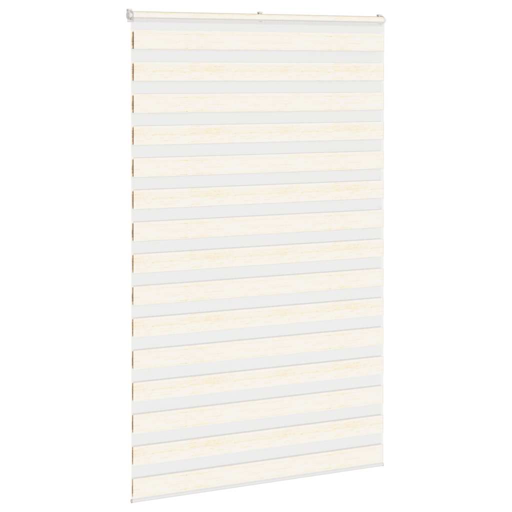 Vidaxl Zebra Roller Blind 140x230 cm Larghezza tessuto 135,9 cm Marmerbeige