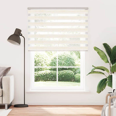 VidaXL tenda zebrata marmo beige 165x230 cm larghezza tessuto 160,9 cm poliestere