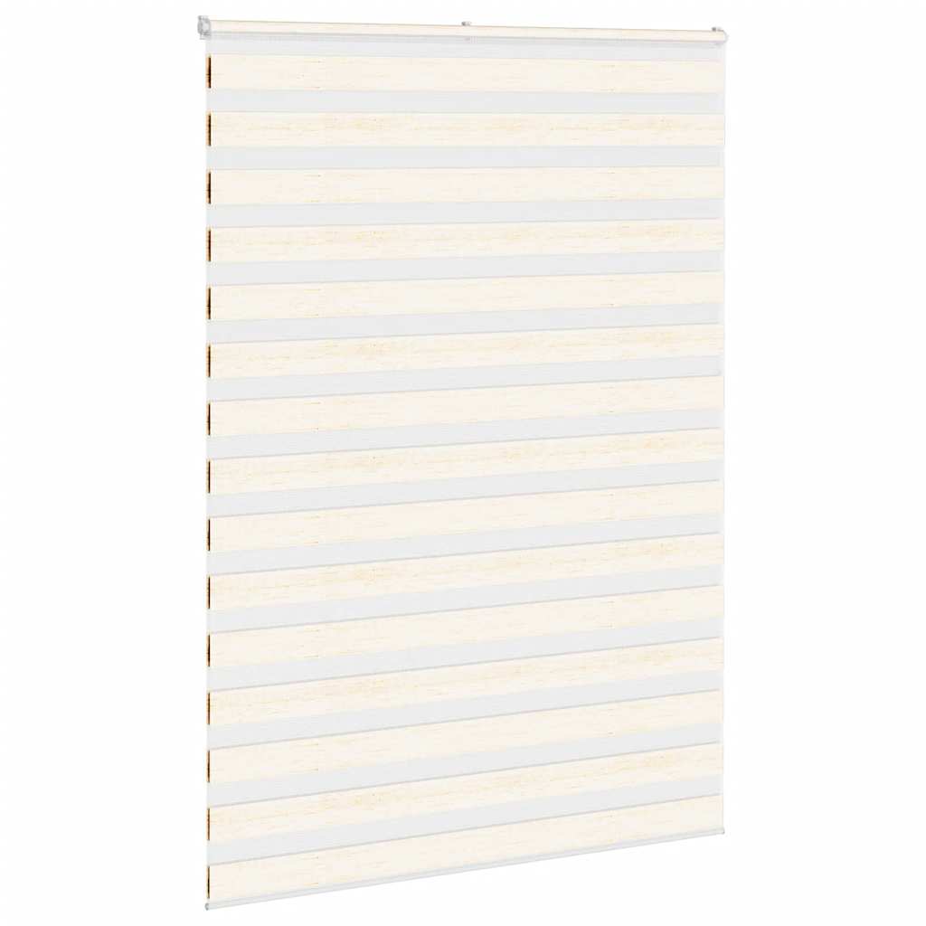 VidaXL tenda zebrata marmo beige 165x230 cm larghezza tessuto 160,9 cm poliestere