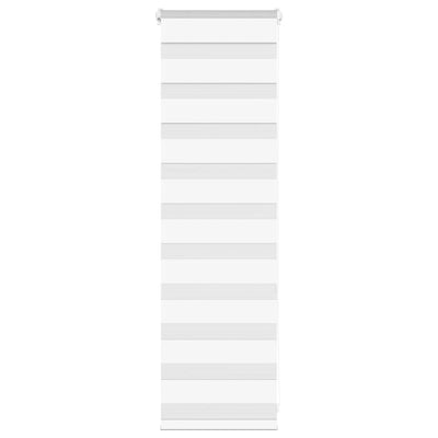Vidaxl zebra rullo cieco 45x100 cm di larghezza di polvere 40,9 cm in poliestere bianco