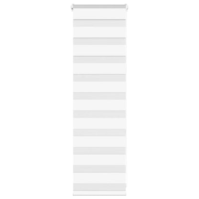 Vidaxl Zebra roller blind 50x100 cm dust width 45.9 cm polyester white