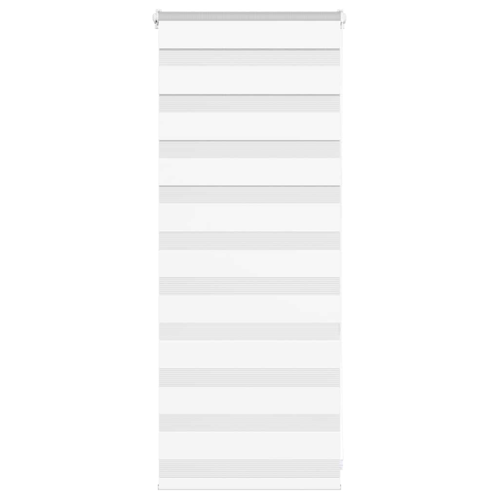 Vidaxl Zebra Roller Blind 55x100 cm Larghezza polvere 50,9 cm Polyester White