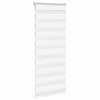 Vidaxl Zebra Roller Blind 55x100 cm Larghezza polvere 50,9 cm Polyester White