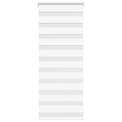 Vidaxl zebra rullo cieco 60x100 cm Larghezza polvere 55,9 cm in poliestere bianco