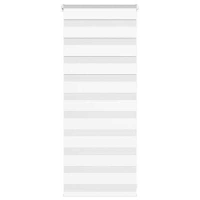 Vidaxl Zebra Roller Blind 65x100 cm Larghezza polvere 60,9 cm Polyester White