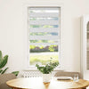 Vidaxl Zebra Roller Blind 65x100 cm Larghezza polvere 60,9 cm Polyester White