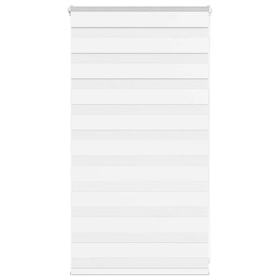 Tenda zebrata VidaXL 70x100 cm larghezza tessuto 65,9 cm poliestere bianco