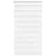VidaXL estor cebra 70x100 cm tela ancho 65,9 cm poliéster blanco