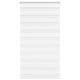 VidaXL estor cebra 75x100 cm tela ancho 70,9 cm poliéster blanco