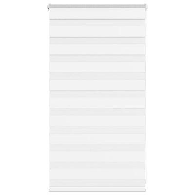 Tenda zebrata VidaXL 80x100 cm larghezza tessuto 75,9 cm poliestere bianco