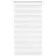 VidaXL estor cebra 85x100 cm tela ancho 80,9 cm poliéster blanco