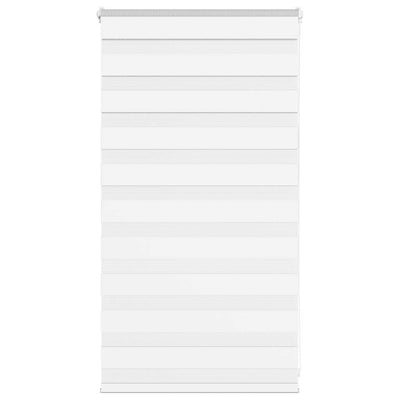 Tenda zebrata VidaXL 90x100 cm larghezza tessuto 85,9 cm poliestere bianco