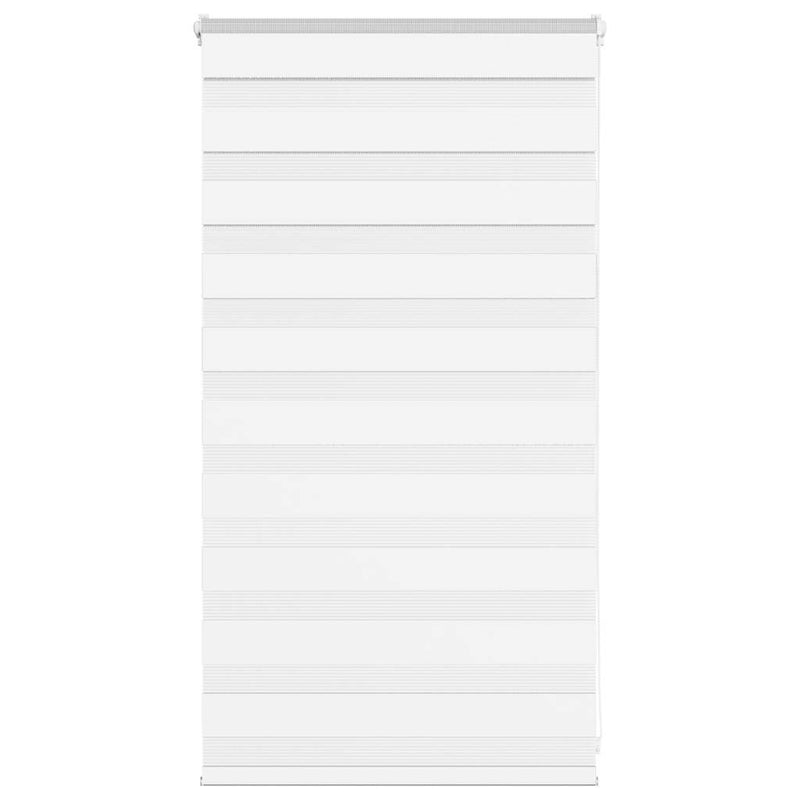 VidaXL estor cebra 90x100 cm tela ancho 85,9 cm poliéster blanco