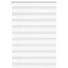 VidaXL estor cebra 95x100 cm tela ancho 90,9 cm poliéster blanco