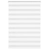 Estor vidaXL cebra 100x100 cm tela ancho 95,9 cm poliéster blanco