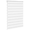 Estor vidaXL cebra 100x100 cm tela ancho 95,9 cm poliéster blanco