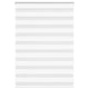 VidaXL estor cebra 105x100 cm tela ancho 100,9 cm poliéster blanco