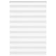 VidaXL estor cebra 110x100 cm tela ancho 105,9 cm poliéster blanco