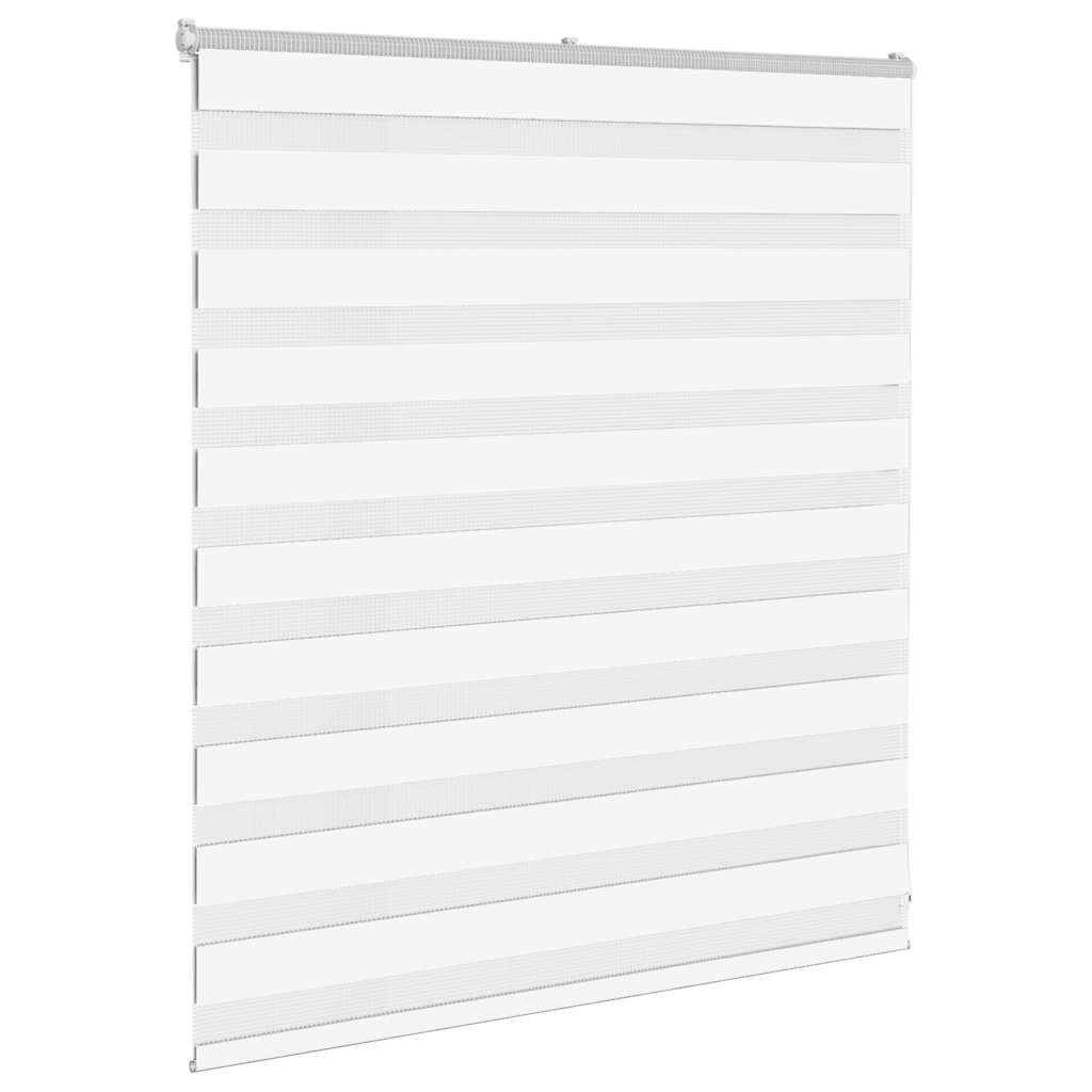 Tenda zebrata VidaXL 120x100 cm larghezza tessuto 115,9 cm poliestere bianco