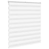 VidaXL estor cebra 125x100 cm tela ancho 120,9 cm poliéster blanco
