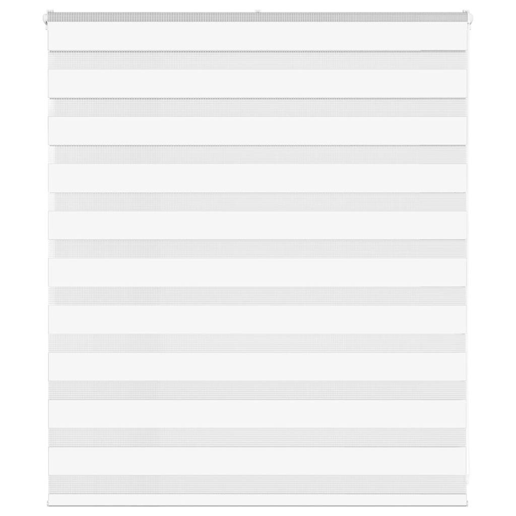 Vidaxl zebra blind 135x100 cm stofbreedte 130,9 cm polyester wit