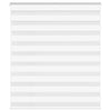 VidaXL estor cebra 135x100 cm tela ancho 130,9 cm poliéster blanco