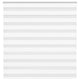 VidaXL estor cebra 140x100 cm tela ancho 135,9 cm poliéster blanco