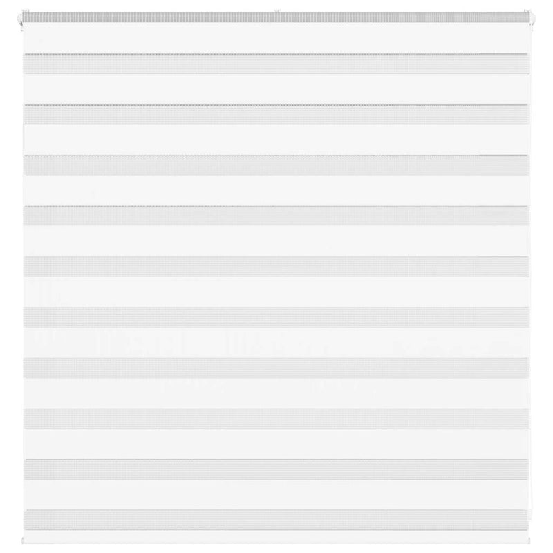 VidaXL estor cebra 140x100 cm tela ancho 135,9 cm poliéster blanco