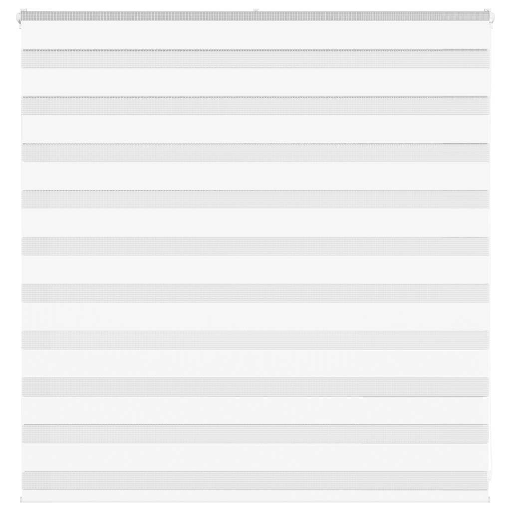 VidaXL estor cebra 145x100 cm tela ancho 140,9 cm poliéster blanco