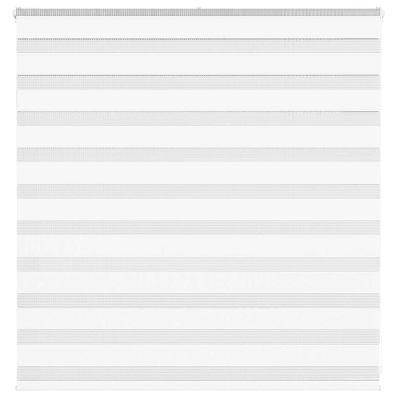 VidaXL estor cebra 145x100 cm tela ancho 140,9 cm poliéster blanco