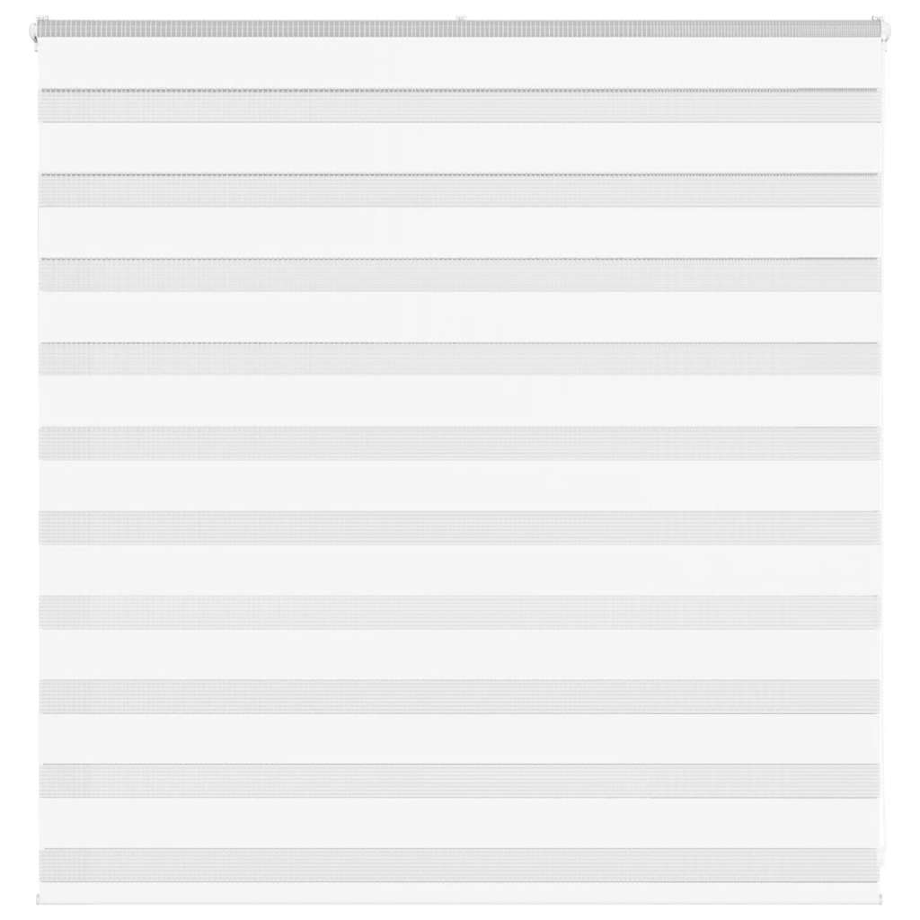 VidaXL estor cebra 150x100 cm tela ancho 145,9 cm poliéster blanco